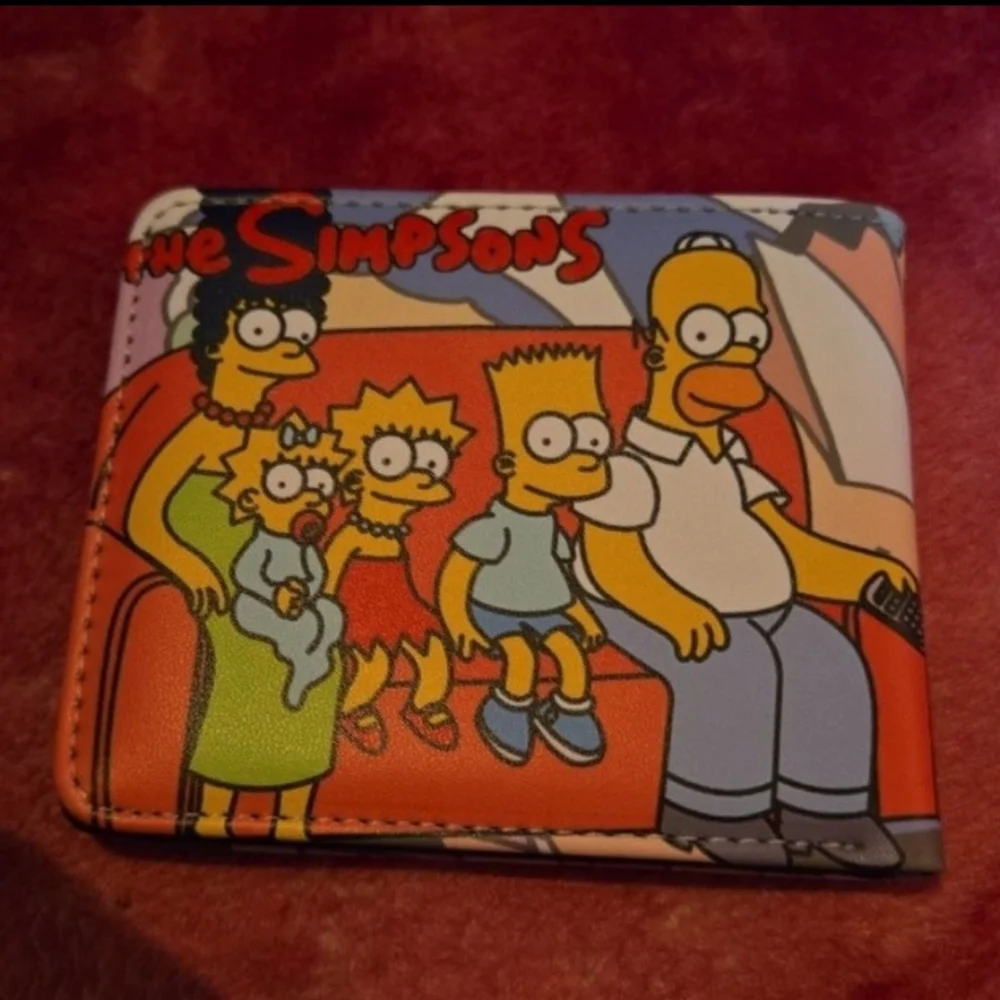 New the Simpsons anime manga leather wallet